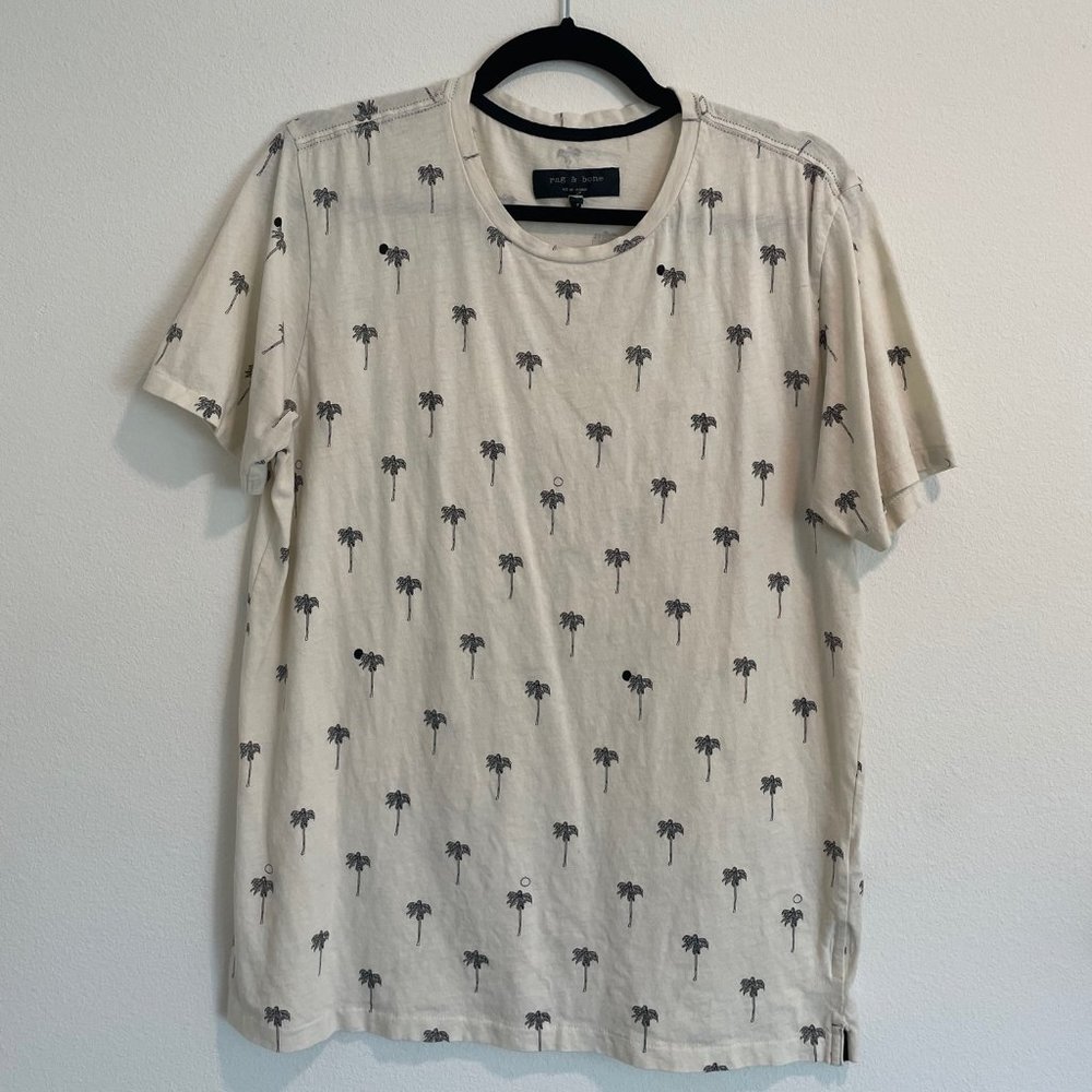 Rag & Bone Palm Tree Print T-Shirt